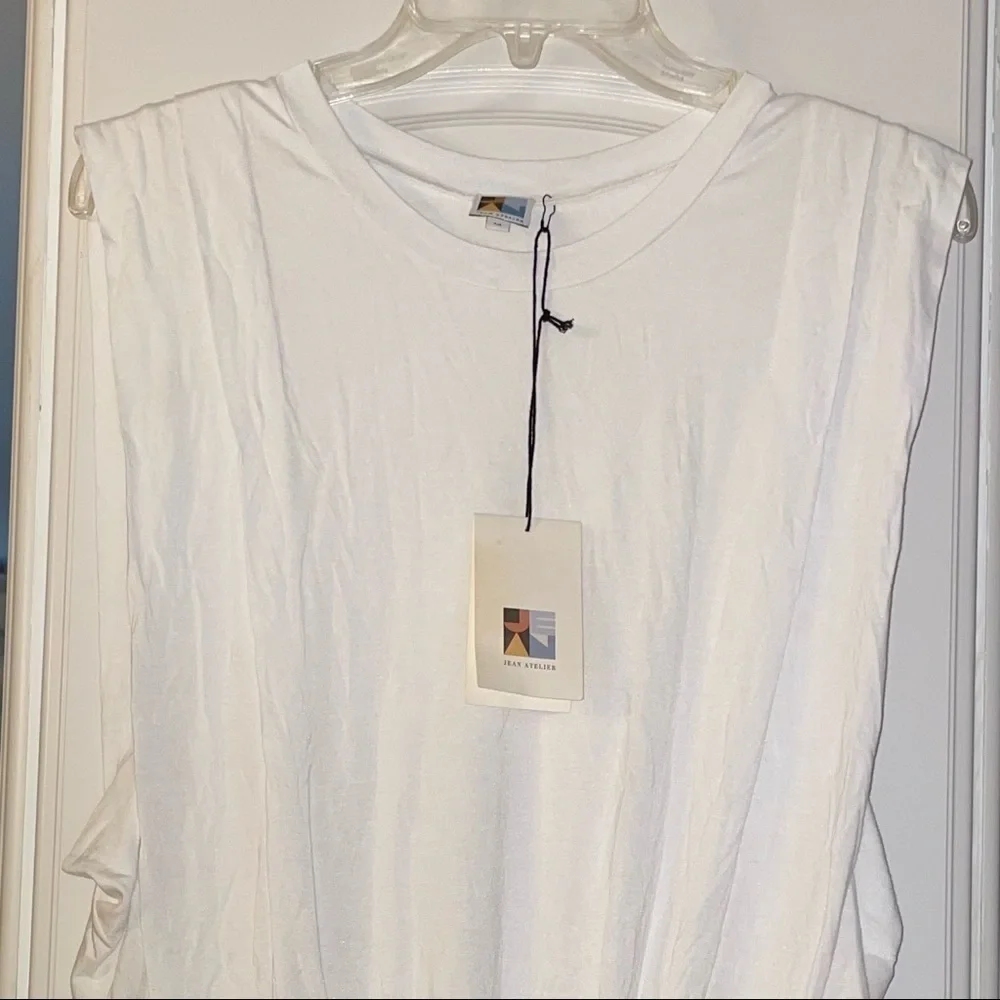 JEAN ATELIER Allegra Bodysuit In White Size Medium NWT - Picture 6 of 9